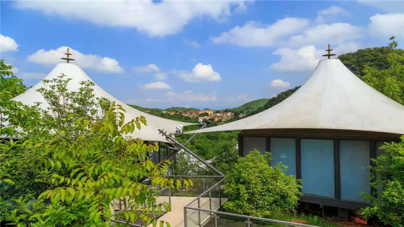 紅河旅游之可邑帳篷度假酒店,睡進可邑的森林里，與星空共眠！